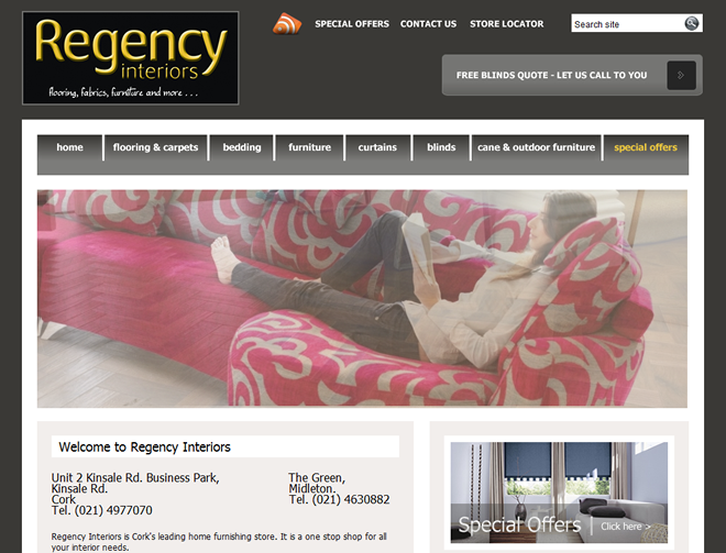 Regency Interiors homepage