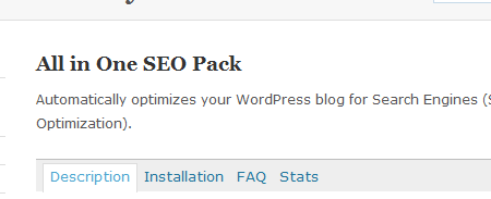 All in One SEO Pack