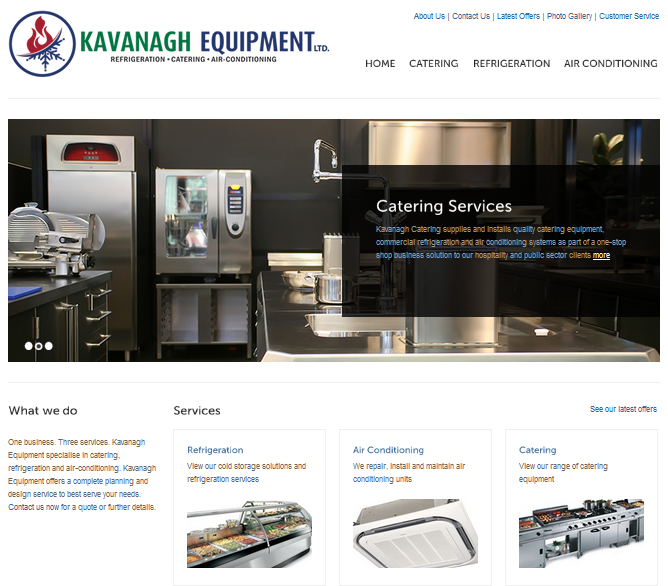 Kavanagh Equipment homepage